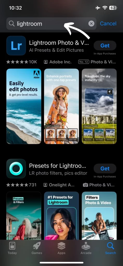 Lightroom app for macOS free download screenshot 1